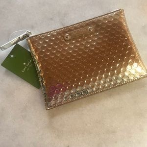 Kate Spade Metallic Gold Clutch